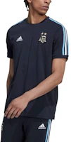 Purchase adidas FW22 阿根廷徽章刺繡三條紋足球球衣 男款 黑色 HF3949