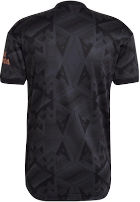 adidas FW22 Arsenal Away Camiseta Jugador Negro Letra Impresa Fútbol. H35901 Lookbook adidas FW22 Arsenal Away Camiseta Jugador Negro Letra Impresa Fútbol. H35901