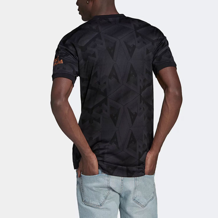 Purchase adidas FW22 Arsenal Away Camiseta Jugador Negro Letra Impresa Fútbol. H35901