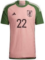 adidas FW22 Japan Away NIGO Player Tee Pink - World Cup 2022 Unisex Retro Shirt HS5759 adidas FW22 Japan Away NIGO Player Tee Pink - World Cup 2022 Unisex Retro Shirt HS5759