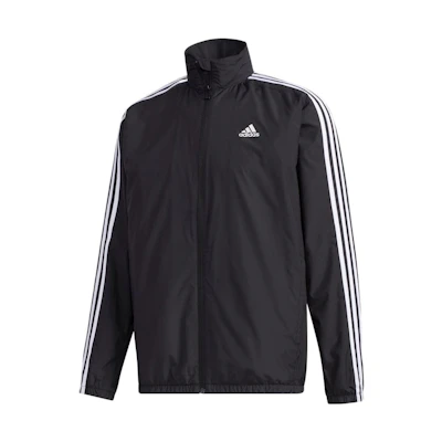 adidas FW22 Logo Side Stripe Retro Jacket Black Long Sleeve Mens Casualwear GE0406