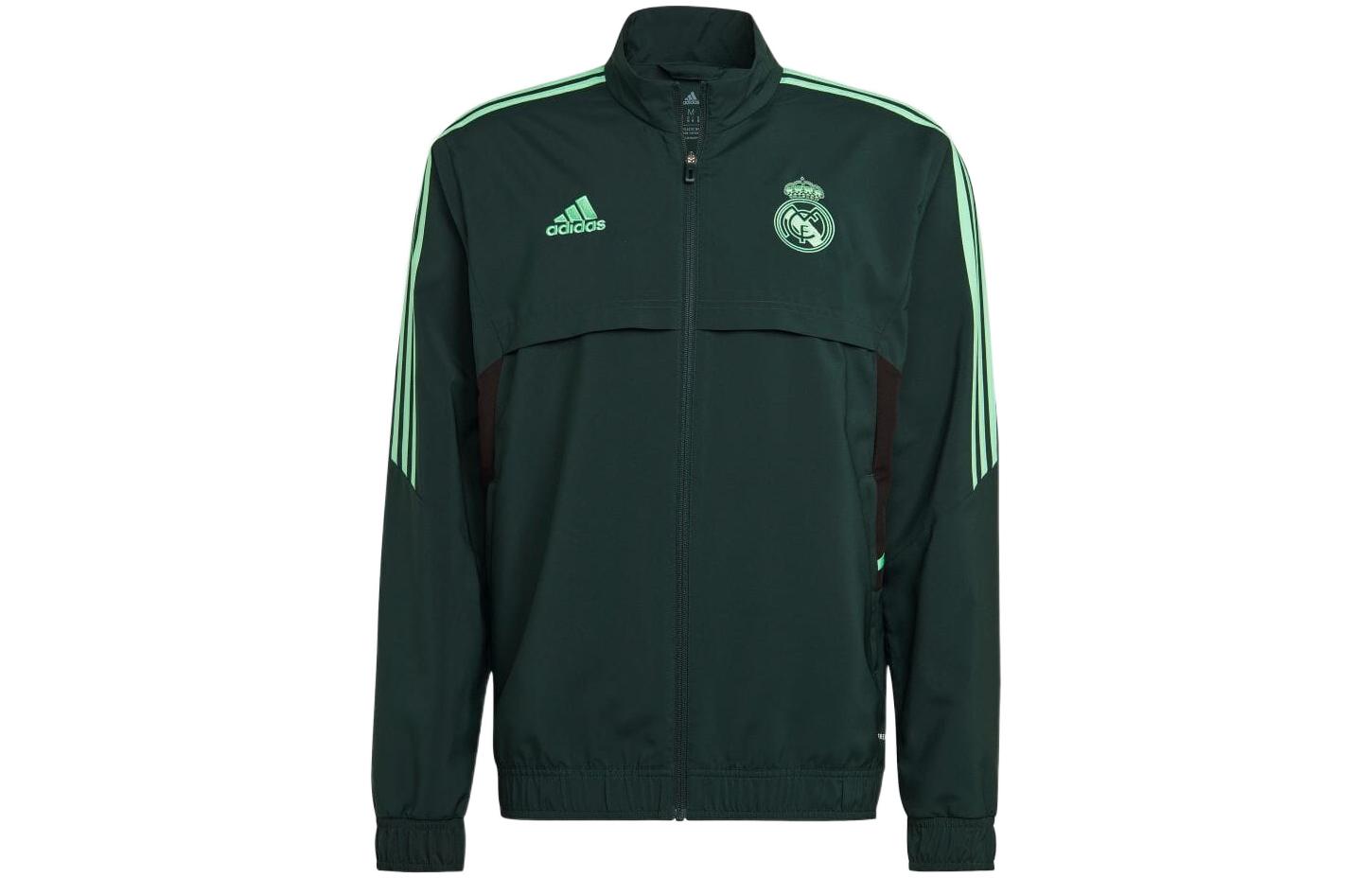 adidas FW22 Real Madrid Retro Track Jacket Green - Football Training Series HD1217