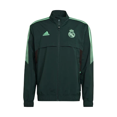 adidas FW22 Real Madrid Retro Track Jacket Green - Football Training Series HD1217