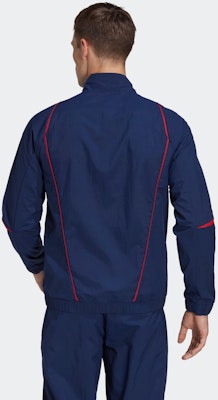 adidas FW22 復古條紋Logo海軍藍足球運動外套 運動服裝 HE8813 Shop adidas FW22 復古條紋Logo海軍藍足球運動外套 運動服裝 HE8813