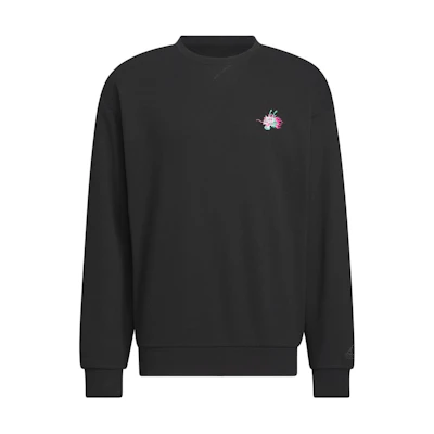 adidas FW23 CNY Dragon Embroidery Crewneck Sweatshirt Black JE6107