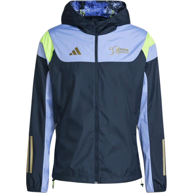 adidas FW24 BMW Berlin Marathon 2024 Zipped Hoodie Jacket - Aurora Ink JF0804