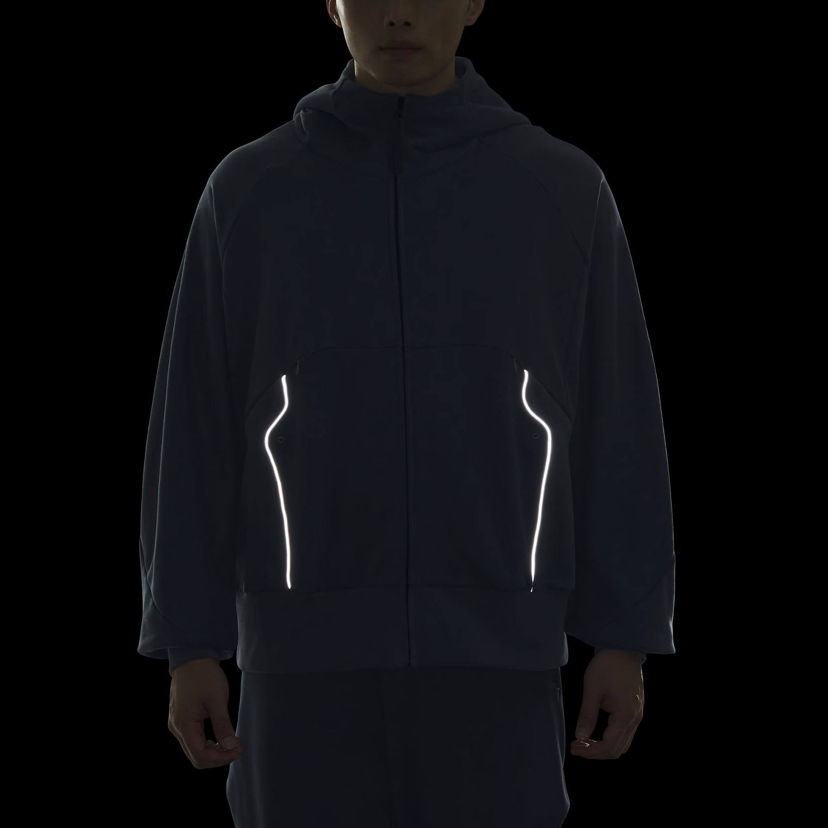 adidas FW24 FUSTL P Hoodie Ink Blue Casual Comfortable Jacket JM6153 圖 4