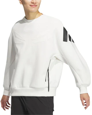 アディダス FW24 フューチャースタイル プレロゴ ホワイト 長袖 スウェット メンズカジュアルウェア JN3466 Lookbook アディダス FW24 フューチャースタイル プレロゴ ホワイト 長袖 スウェット メンズカジュアルウェア JN3466