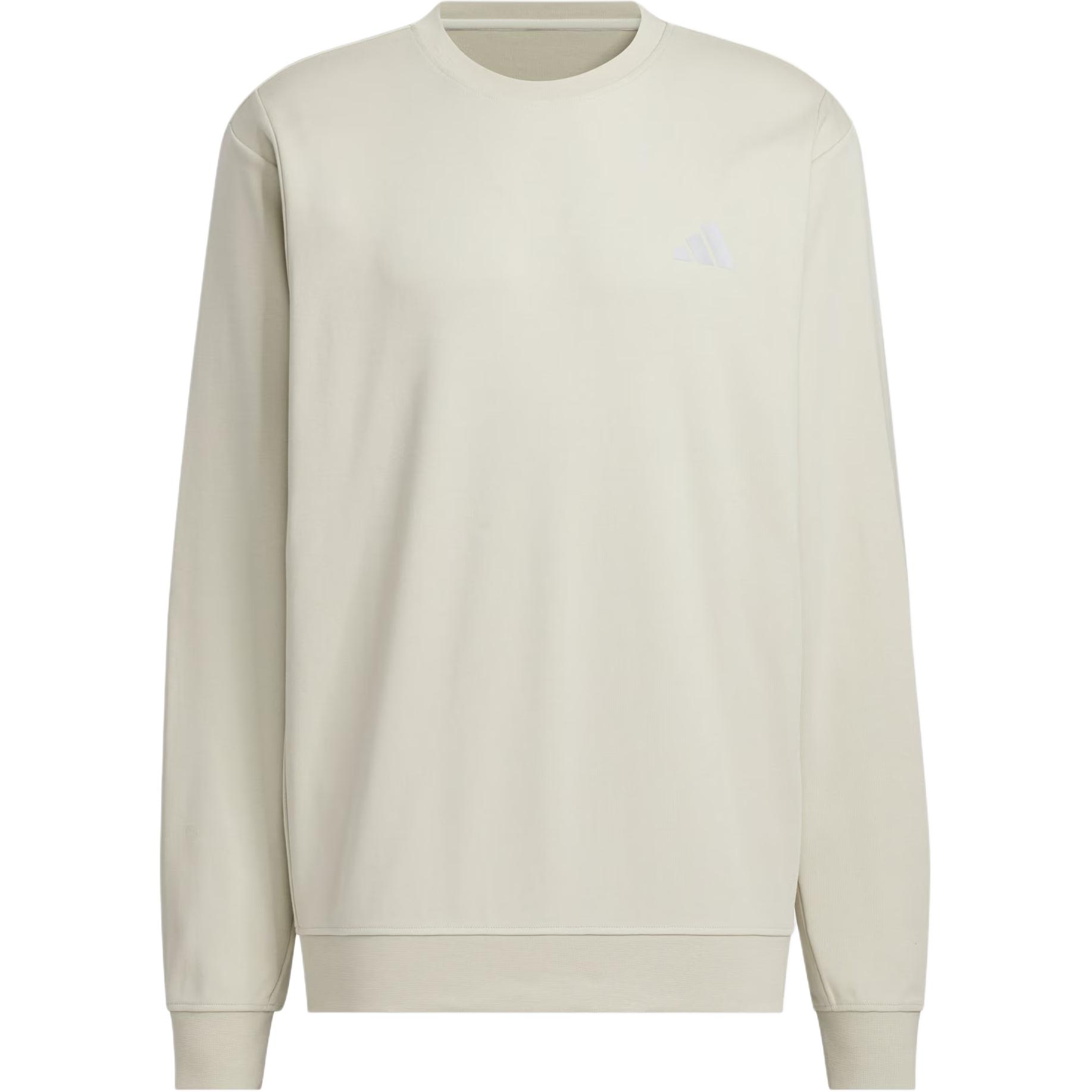 adidas FW24 M TRANS Crew1 Men’s Casual Knit Pullover Sweatshirt Sesame Gray JX1794