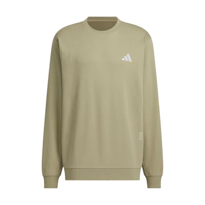 adidas FW24 M TRANS Crewneck Green Minimalist Casual Sweatshirt JX1791
