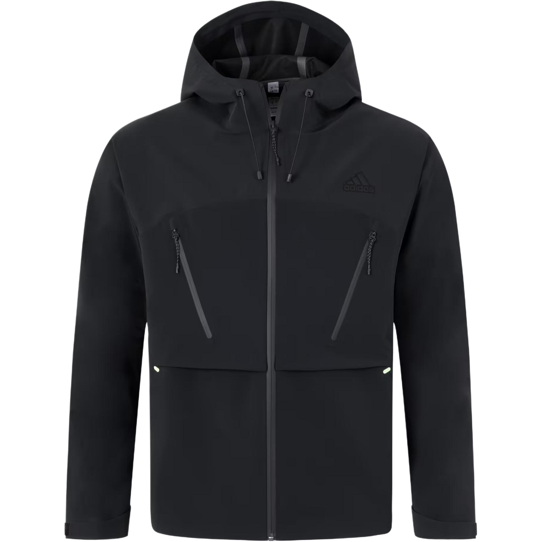 adidas FW24 TH RAIN Waterproof Breathable Sports Casual Jacket Black JW6779