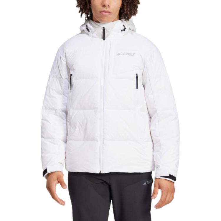 Shop Chaqueta adidas FW24 XPLORIC de Plumas Blanca - Outdoor Casual, Cálida y Cortaviento IX5622