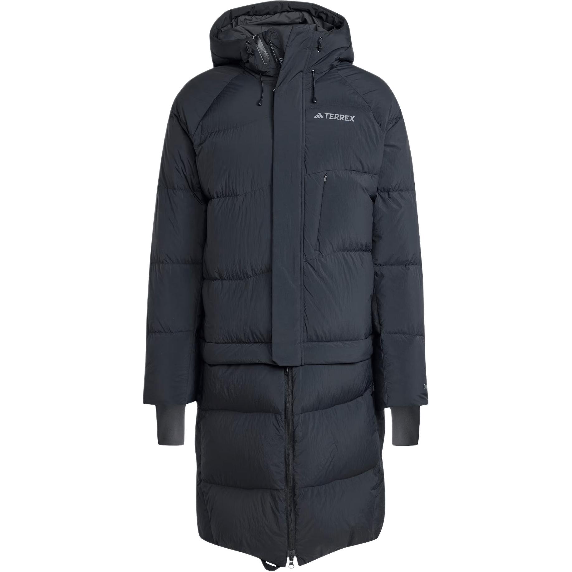 adidas FW24 XPLORIC WIND.RDY Down Jacket  Black - Warm, Lightweight Hoodie JI8302