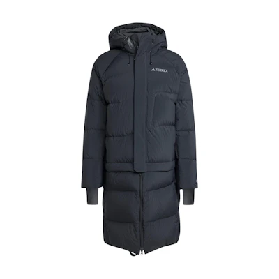 adidas FW24 XPLORIC WIND.RDY Down Jacket Black - Warm, Lightweight Hoodie JI8302