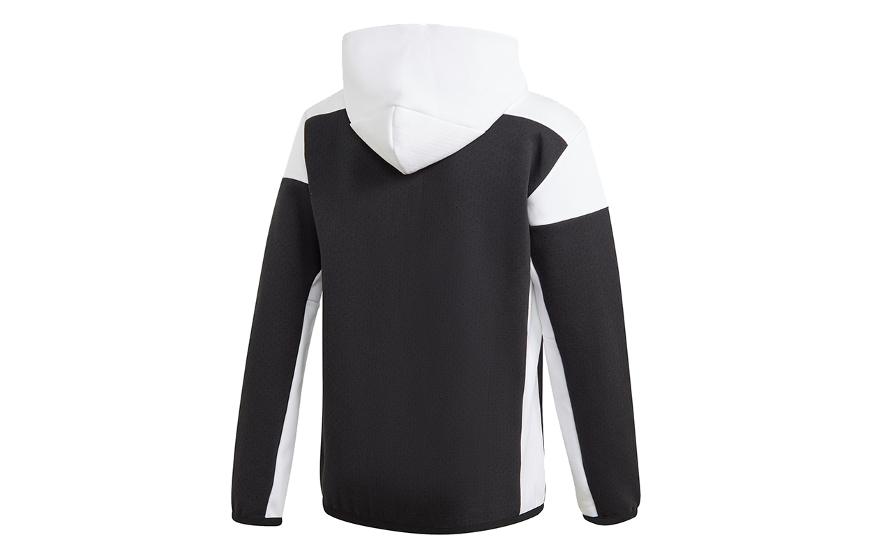 adidas FZ Black Hooded Casual Sports Jacket GM6533 圖 3