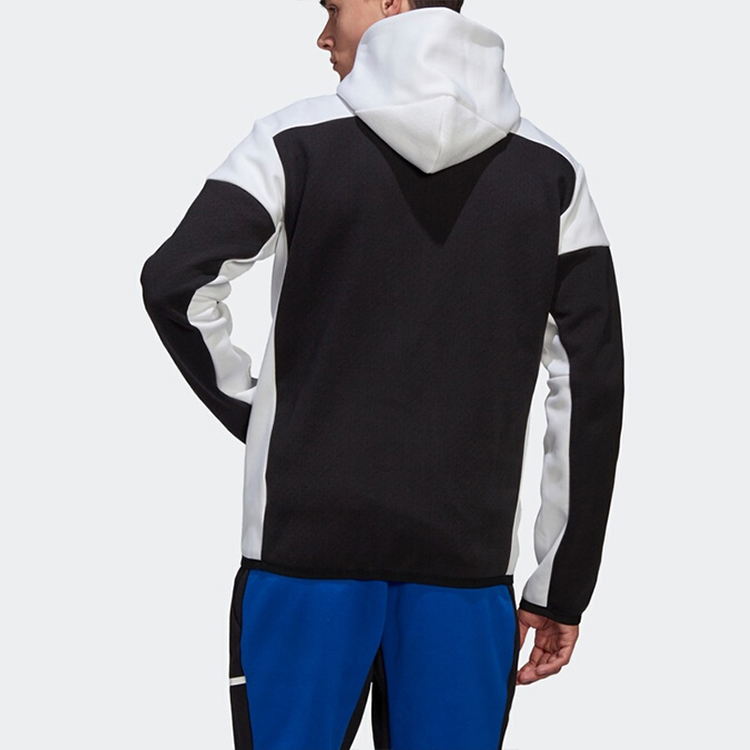 adidas FZ Black Hooded Casual Sports Jacket GM6533 圖 5