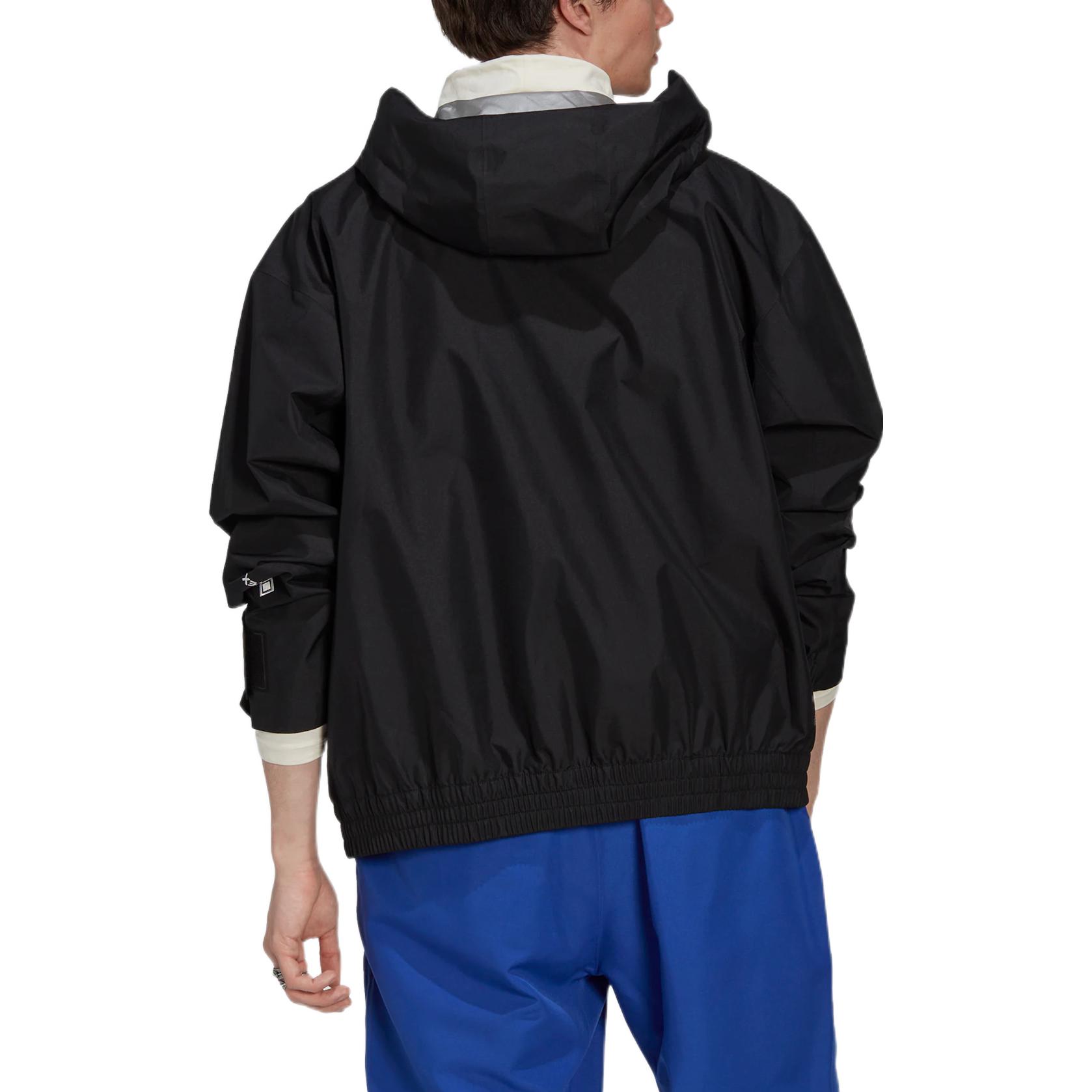 adidas G-Tex Sportswear Jacket Black Logo Zip Up Hoodie HG4379 圖 4