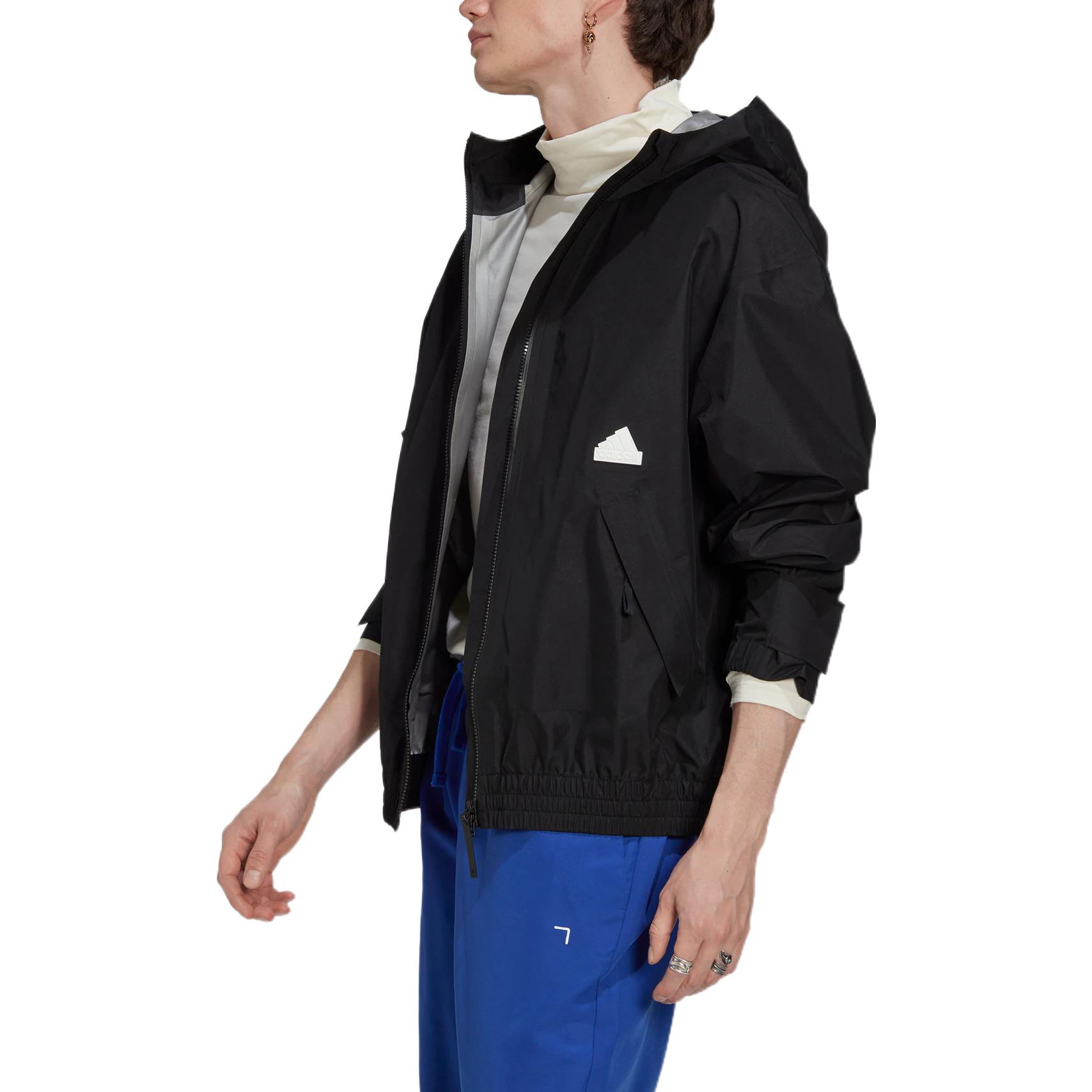 adidas G-Tex Sportswear Jacket Black Logo Zip Up Hoodie HG4379 圖 5