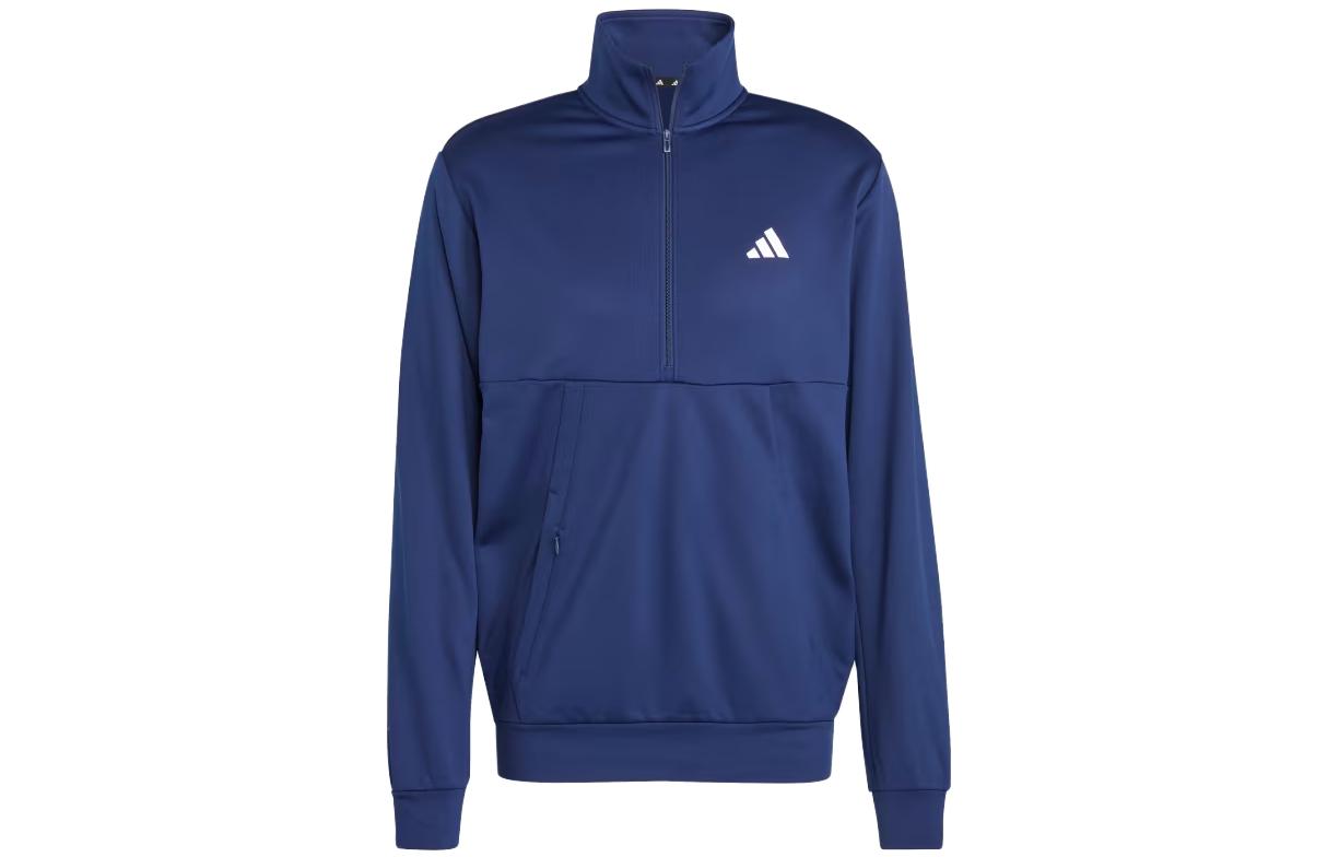 adidas Game And Go 1/4 Zip Training Jacket Navy Blue IM1772