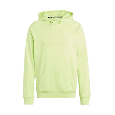 adidas Game and Go Big Logo Training Hoodie Green Long Sleeve Pullover IM1782