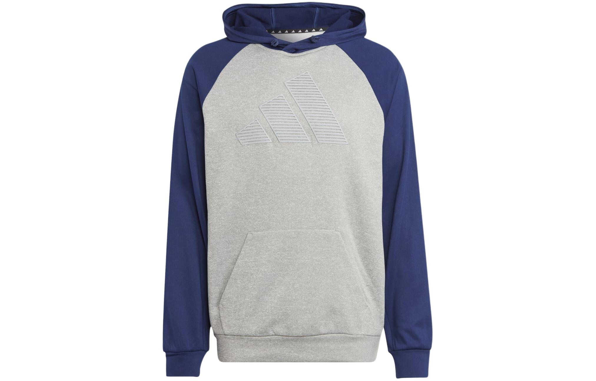 adidas Game And Go Big Logo Training Hoodie Grey Pullover IM1781