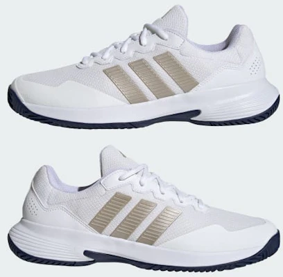 阿迪达斯 Game Court 2 白色/金属黄/深蓝 KI0782 2