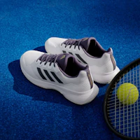 Details for Adidas GameCourt 2.0 白色/黑色/紫紅網球鞋 JS1949
