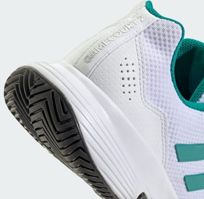 Adidas Gamecourt 2.0 網球鞋 雲白/純青綠/黑色 JP7722 1