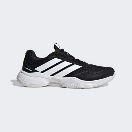 adidas GameCourt 3 All Court Tennis Shoes - Versatile Performance for All Courts Core Black/Cloud White/Cloud White KK0715