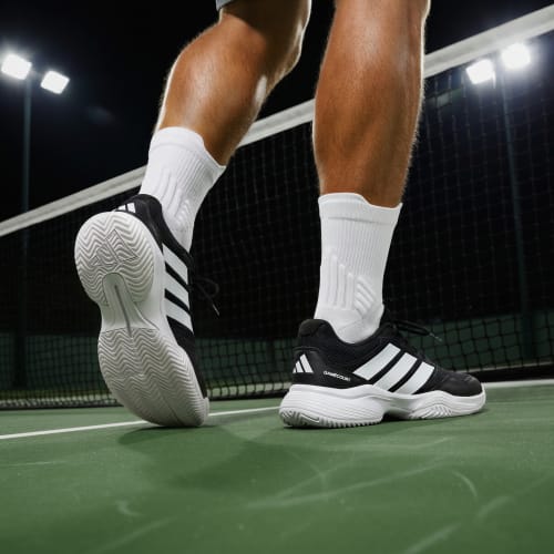 Details for adidas GameCourt 3 Zapatillas de Tenis - Rendimiento Versátil, Negro/Blanco. KK0715