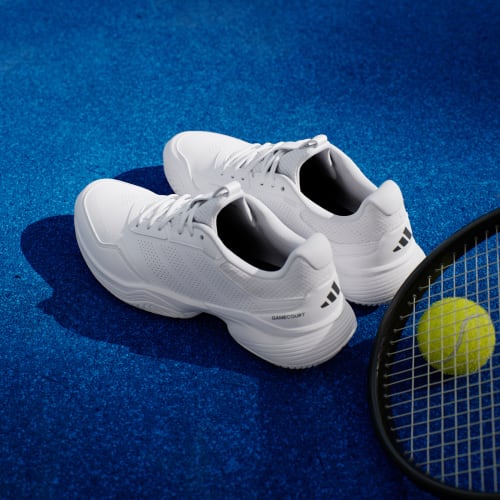 Details for adidas GameCourt 3 Tennis Schoenen Wit/Zwart Heren KI3606