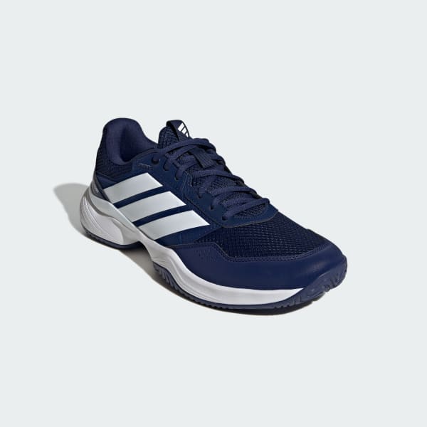 Shop Adidas Gamecourt 3 Kasut Tenis Gelanggang Biru Gelap/Putih/Hitam. KK0716