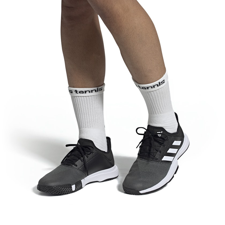 Sizing 아디다스 게임코트 '코어 블랙' EG2009