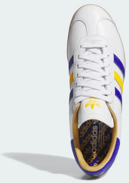 Adidas Gazelle Leder Golfschuhe Spikeless Cloud White/Lucid Blue/Crew Yellow JR6700 Lookbook Adidas Gazelle Leder Golfschuhe Spikeless Cloud White/Lucid Blue/Crew Yellow JR6700