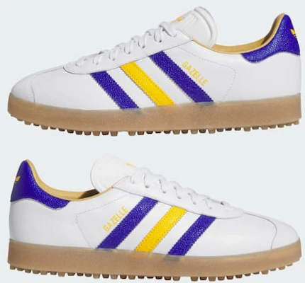 Adidas Gazelle Leder Golfschuhe Spikeless Cloud White/Lucid Blue/Crew Yellow JR6700 Cheap Adidas Gazelle Leder Golfschuhe Spikeless Cloud White/Lucid Blue/Crew Yellow JR6700