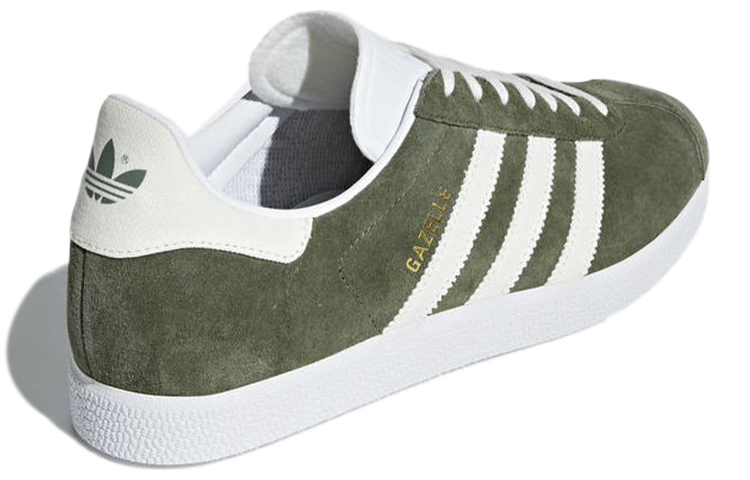 Shop adidas originals Gazelle 舒適休閒 低筒 板鞋 男女款 橄欖綠