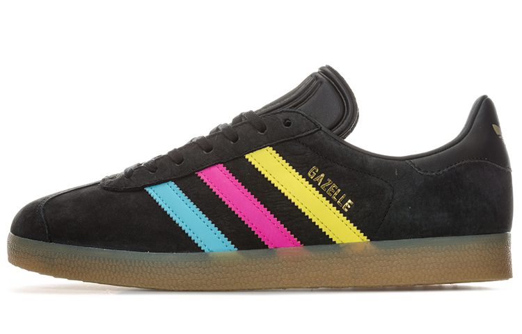 Buy adidas originals Gazelle 耐磨防滑 低筒 帆布鞋 男女共用 黑黃色