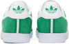 Details for adidas originals Gazelle 經典款低筒運動鞋 男女同款 綠白金