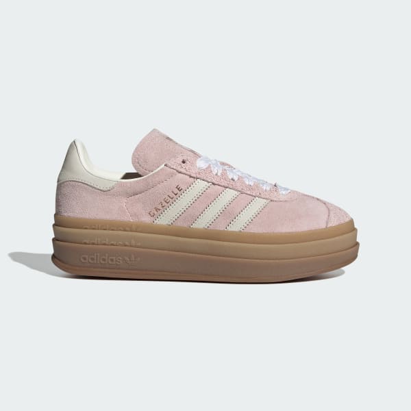 (Women) adidas Gazelle Bold Sandy Pink/Off White/Copper Metallic IH4209