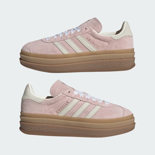 Sizing (Women) adidas Gazelle Bold Sandy Pink/Off White/Copper Metallic IH4209