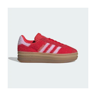 (W) Adidas Gazelle Bold Shoes Better Scarlet/Bliss Lilac/Gold Metallic