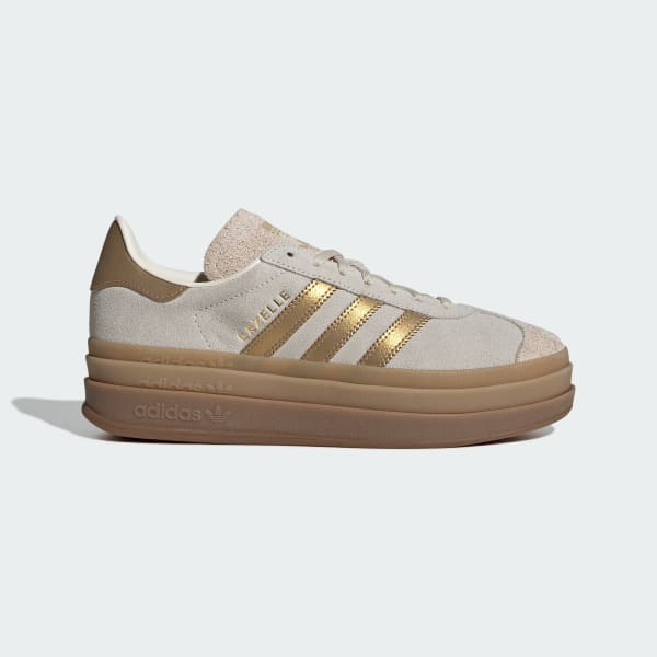 (Women) adidas Gazelle Bold Exclusive for Snidel. Cream White/Cream White/Brown Desert IH6781