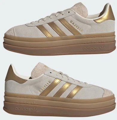 (Women) adidas Gazelle Bold Exclusive for Snidel. Cream White/Cream White/Brown Desert IH6781 Sizing (Women) adidas Gazelle Bold Exclusive for Snidel. Cream White/Cream White/Brown Desert IH6781