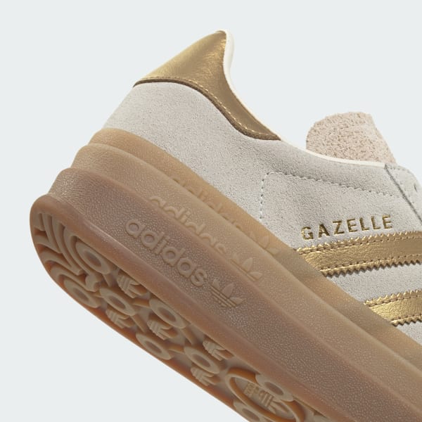 Cheap (Women) adidas Gazelle Bold Exclusive for Snidel. Cream White/Cream White/Brown Desert IH6781
