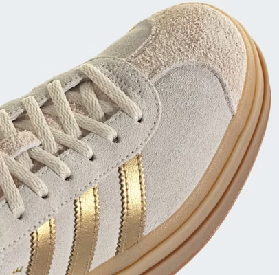 (Women) adidas Gazelle Bold Exclusive for Snidel. Cream White/Cream White/Brown Desert IH6781 1