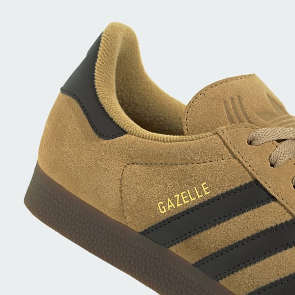 Cheap Adidas Gazelle Beige Dorado/Marrón Oscuro/Dorado Metálico JR6287