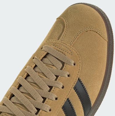 Adidas Gazelle Golden Beige/Dark Brown/Gold Metallic JR6287 1