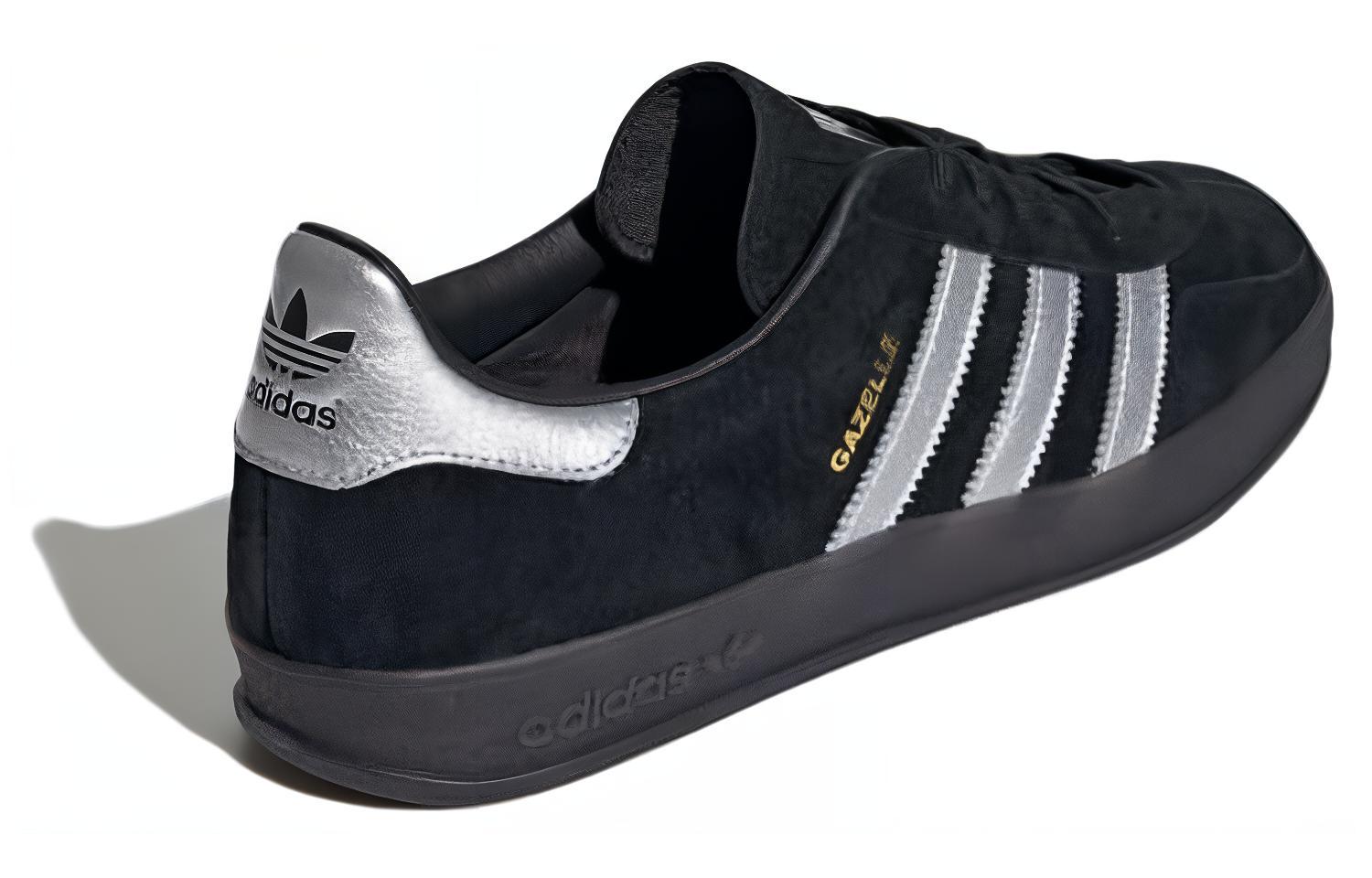 Shop 愛迪達 Originals Gazelle 室內款 舒適百搭 減震耐磨 低幫 板鞋 男款 黑色