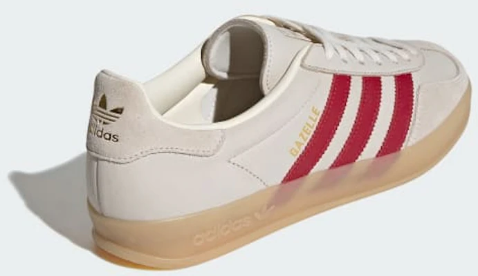 adidas Gazelle Indoor Exclusive for Beauty & . Cream White/Team Victory Red/Gum IH9676 Details for adidas Gazelle Indoor Exclusive for Beauty & . Cream White/Team Victory Red/Gum IH9676