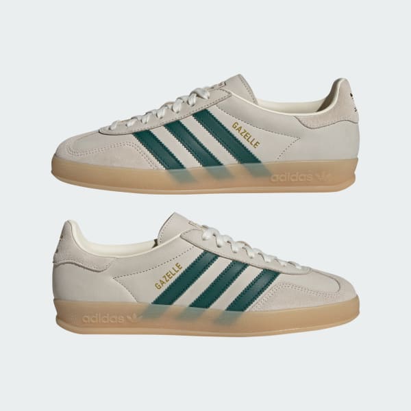 Cheap adidas Gazelle Indoor Exclusive for Bshop Cream White/Collegiate Green/Gum IH9675
